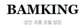 밤킹 로고