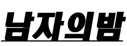 남자의밤 로고